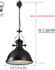 Industrial Frosted Glass Pendant Light - From Where -