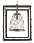 Industrial Metal Stud Pendant Light - From Where -