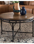 Industrial Round Coffee Table - From Where -