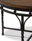 Industrial Round Coffee Table - From Where -