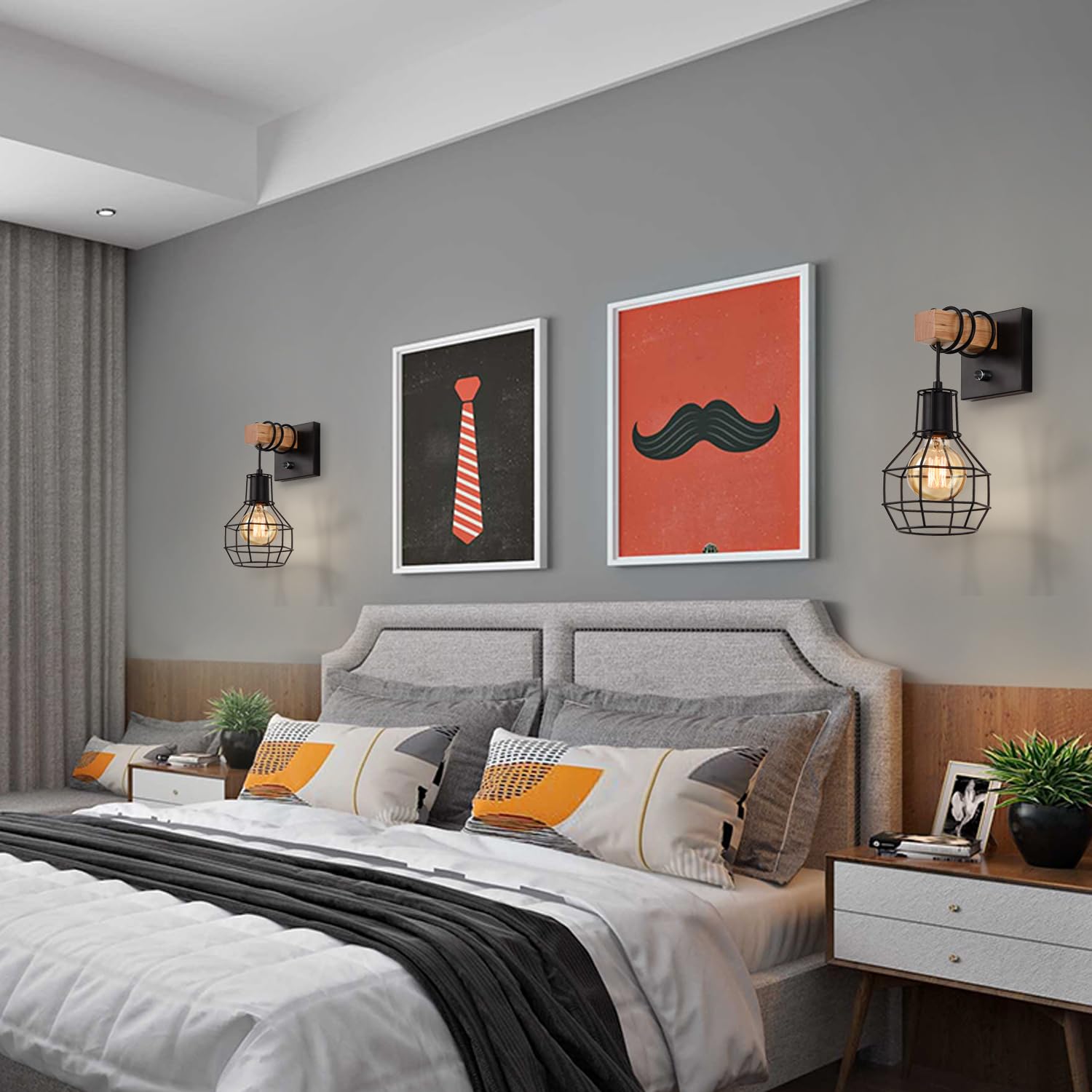 Industrial Wall Sconces (Set of 2) - From Where -