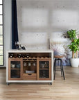 Industrial Wood Wine Rack Buffet - From Where -