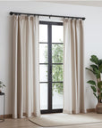 Industrial Wrap Around Black Curtain Rod - From Where -
