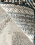 Iris Totem Indoor/Outdoor Flatweave Rug - From Where Finds -