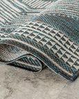 Iris Totem Indoor/Outdoor Flatweave Rug - From Where Finds -