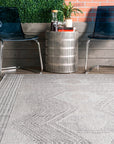 Iris Totem Indoor/Outdoor Flatweave Rug - From Where Finds -
