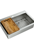 Islet 33"x22" Stainless Steel 18 - Gauge Single - Bowl Dual - Mount Sink - From Where Finds -
