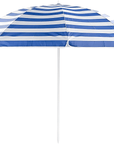 Italian Blue and White 6' Pole Umbrella - From Where -