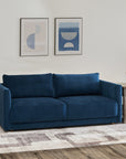 Italian Quality Sofa in Navy Blue - From Where -