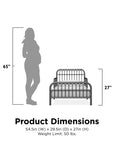 Ivy Metal Toddler Bed - From Where -
