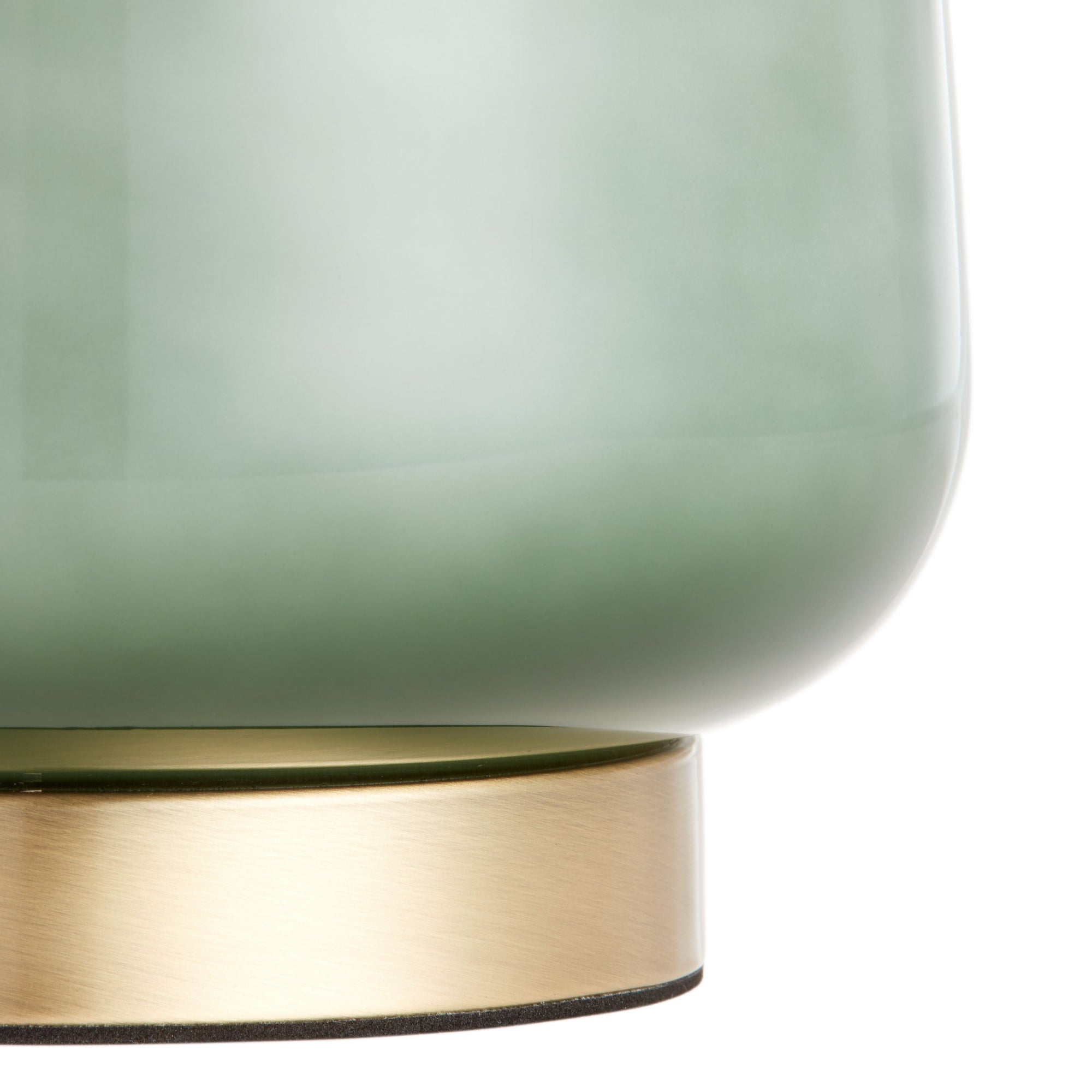 Jade Green Ombre Glass Table Lamp Base - From Where -