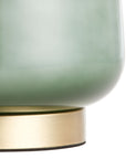 Jade Green Ombre Glass Table Lamp Base - From Where -