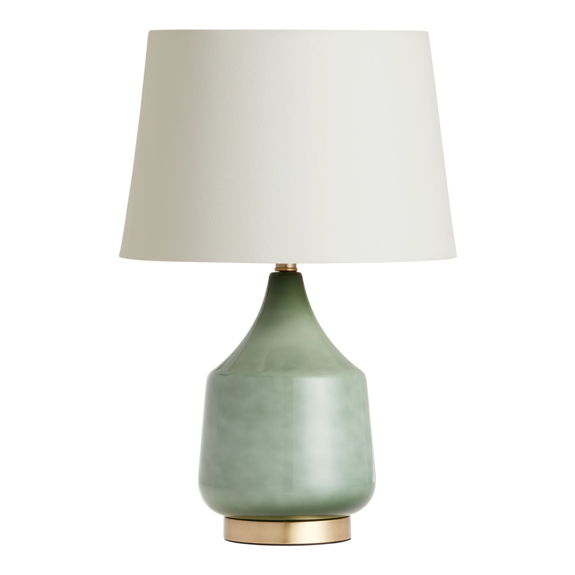 Jade Green Ombre Glass Table Lamp Base - From Where -