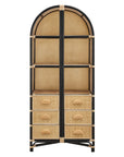 Jane 71" Arched Rattan Bookshelf - From Where Finds -