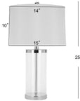 Jeanie 25" Glass Cylinder Lamp - From Where Finds -