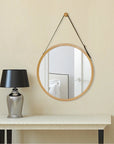 Jeffrey Wood Flat Wall Mirror - From Where -
