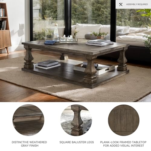 Johnelle Farmhouse Coffee Table - From Where -