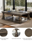 Johnelle Farmhouse Coffee Table - From Where -