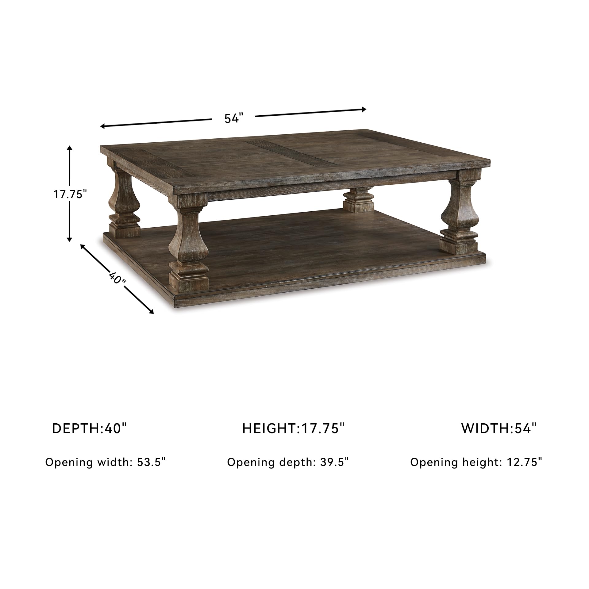 Johnelle Farmhouse Coffee Table - From Where -