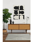 Jonathan Adler Inkdrop Black & Ivory Rug - From Where -