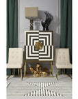 Jonathan Adler Inkdrop Black & Ivory Rug - From Where -