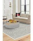 Jonathan Adler Labyrinth Black & Ivory Rug - From Where -