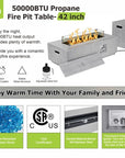 Joycie Metal Propane Fire Pit Table - From Where -