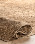 Juniper Jute Tiled Rug | Natural - From Where -