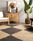 Jute Harlequin Trellis Rug - From Where Finds -