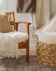 Jute Terrain Throw Pillow with Insert - From Where Finds -