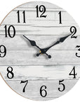 KECYET Wall Clock Battery Operated 10 Inch Gray Silent Non Ticking Country Rustic Design Vintage Retro Decorative for Bathroom Kitchen Living Room Bedroom - From Where -