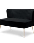 Kenisha 46'' Velvet Loveseat - From Where -