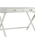Kenton Wood Writing Desk with Drawers White - From Where -