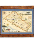 Kenya's Masai Mara National Reserve Hand - Drawn Map - From Where Finds - Map