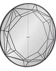 Keyleigh Glam Round Wall Mirror - From Where -