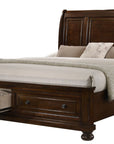 King Size Charron Sleigh Storage Bed - From Where -