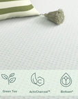 King Size Green Tea Memory Foam Mattress - From Where -