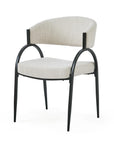 Kitchen Side Chair with Curved Backrest Set of 2 - From Where -