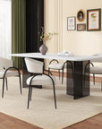 Kitchen Side Chair with Curved Backrest Set of 2 - From Where -