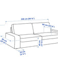 KIVIK 3 - seat sofa, Hillared anthracite - From Where -