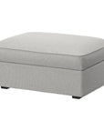 KIVIK Ottoman with storage, Tullinge white/black - From Where -
