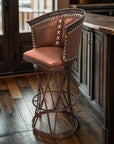 Kiyanah Heritage Swivel Barstool - From Where -