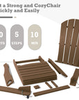 Kozyard Folding Adirondack Chair - From Where -