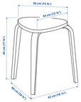 KYRRE Birch Stools (Set of 2) - From Where -