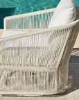 Lakewood Rope Swivel Outdoor Lounge Chair