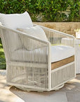 Lakewood Rope Swivel Outdoor Lounge Chair