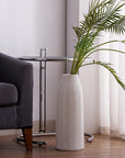 Large Ceramic White Vase - From Where -