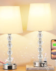 Large Crystal Table Lamps (Set of 2) - From Where -