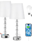 Large Crystal Table Lamps (Set of 2) - From Where -