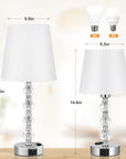 Large Crystal Table Lamps (Set of 2) - From Where -